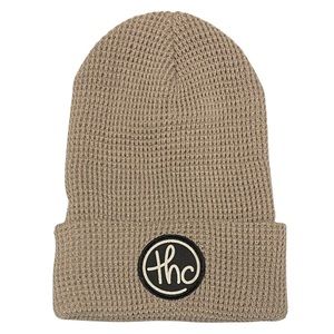 NWT Waffle Cuff Beanie Beige